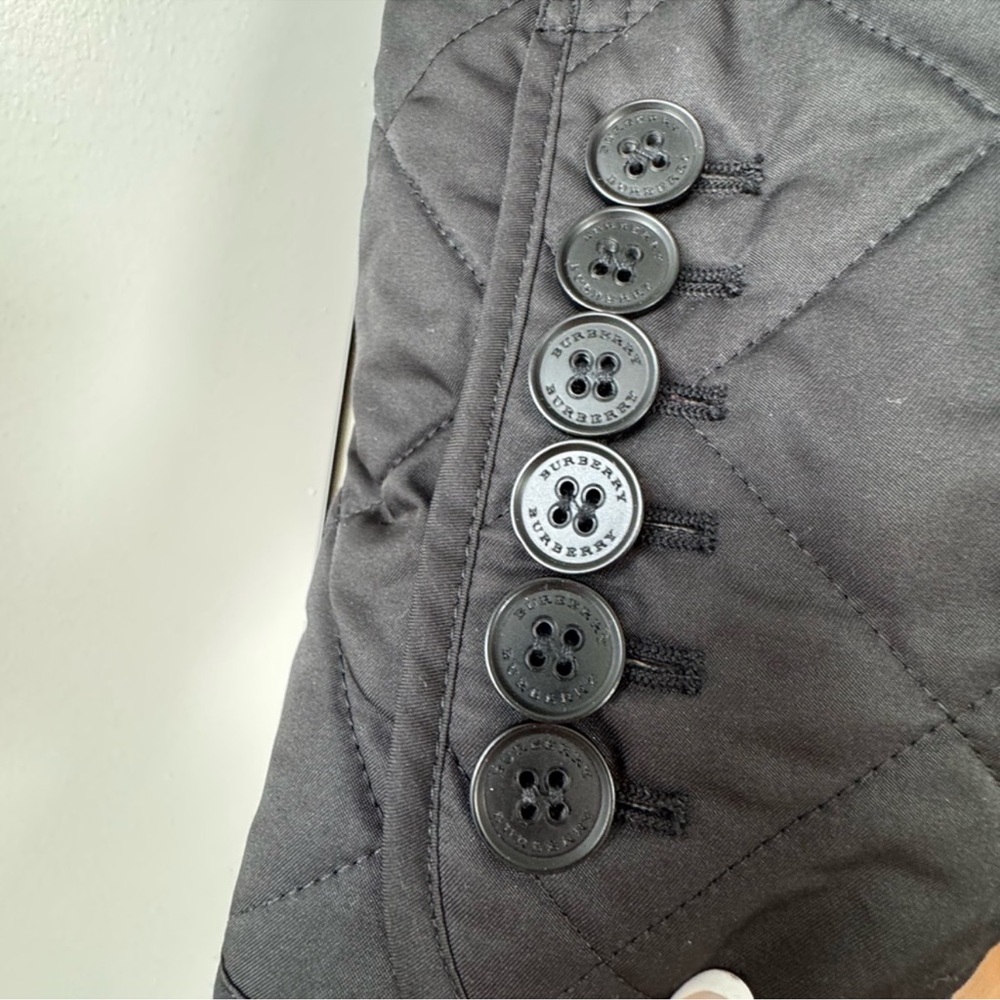 BURBERRY Black Quilted Utility Jacket - Picture 6 of 11